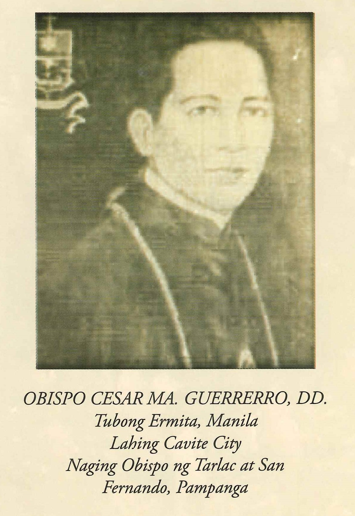 Bishop Cesar Ma. Guerrerro, D.D.